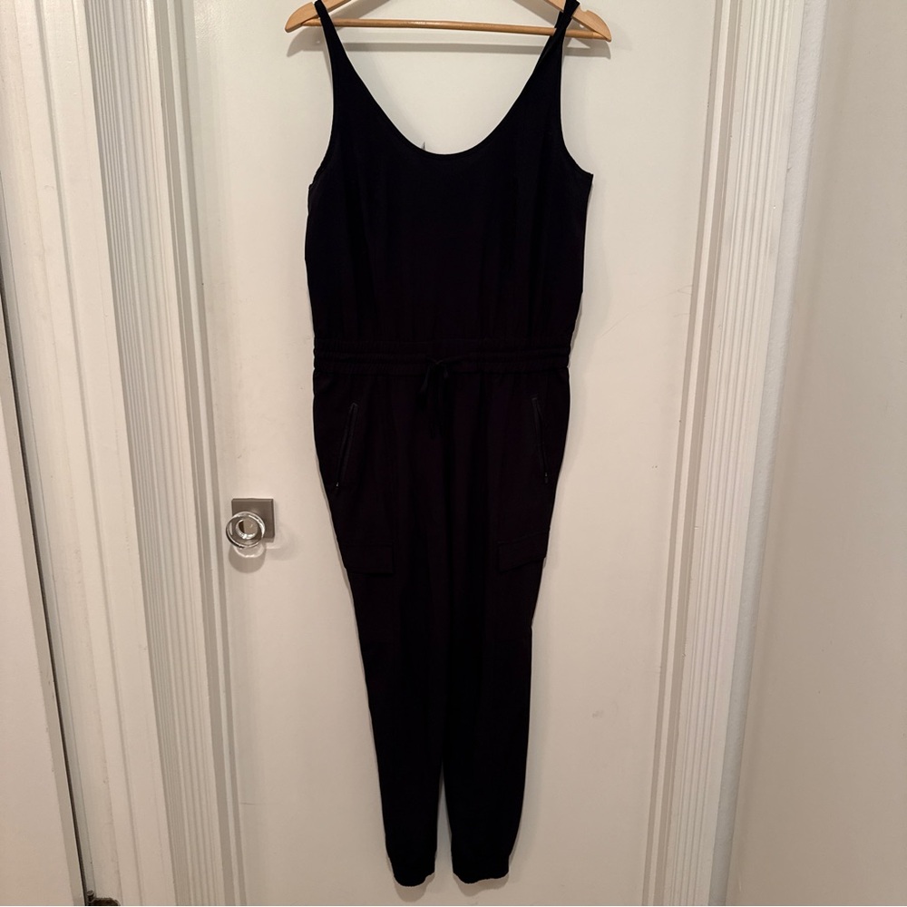 Athleta Black Sleeveless Jumpsuit